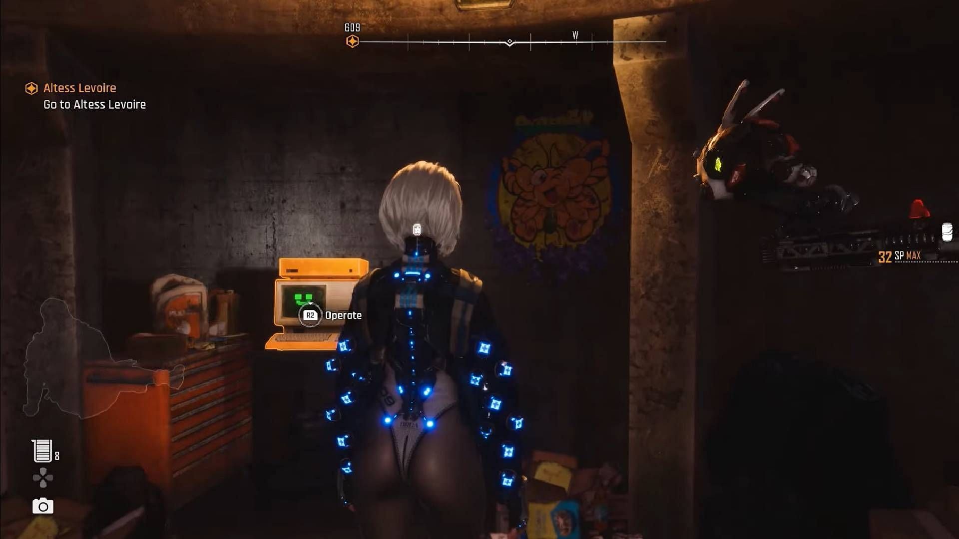 Rare Butterfly is located next to the computer (Image via Shift Up || YouTube@Darkhowl Gaming)